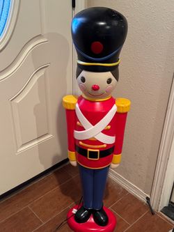 Christmas antique 1 plastic soldier, light up, good condition, price $100 Firm, pick up West 7991