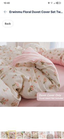 Erwinmu Floral Duvet Cover Set Twin