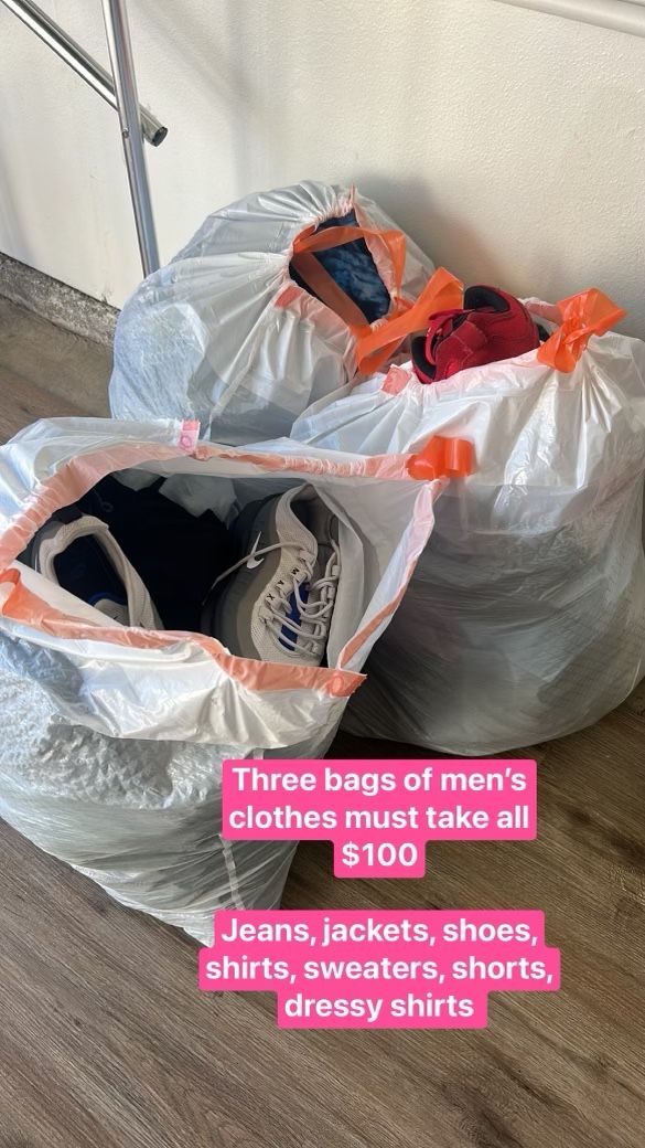 Men’s Clothes And Shoes Lot