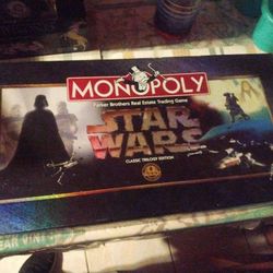 Vintage 1997 Star Wars Monopoly Classic Trilogy Edition