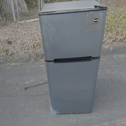 2 Door Mini Fridge Refrigerator With Freezer With Delivery Stainless Steel 