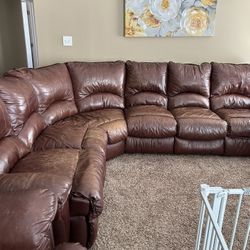 Leather Couches + Recliner