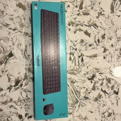 Logitech Keyboard and Wireless Mouse 