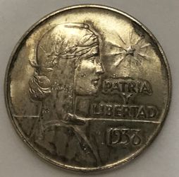 Cuba 1938 Un Peso ABC Peso