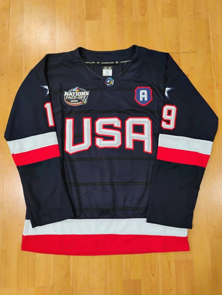 Matthew Tkachuk USA Faceoff Blue Jersey 