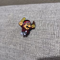Enamel lapel pin Mario inspired character
