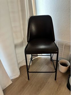 Brown leather chair