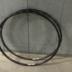 2 Vintage Campagnolo Omega 19 Dark Gray Clincher Rims 32 Holes 