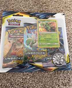 Pokémon Unbroken Bonds 3-Pack Blister (Sceptile Promo)