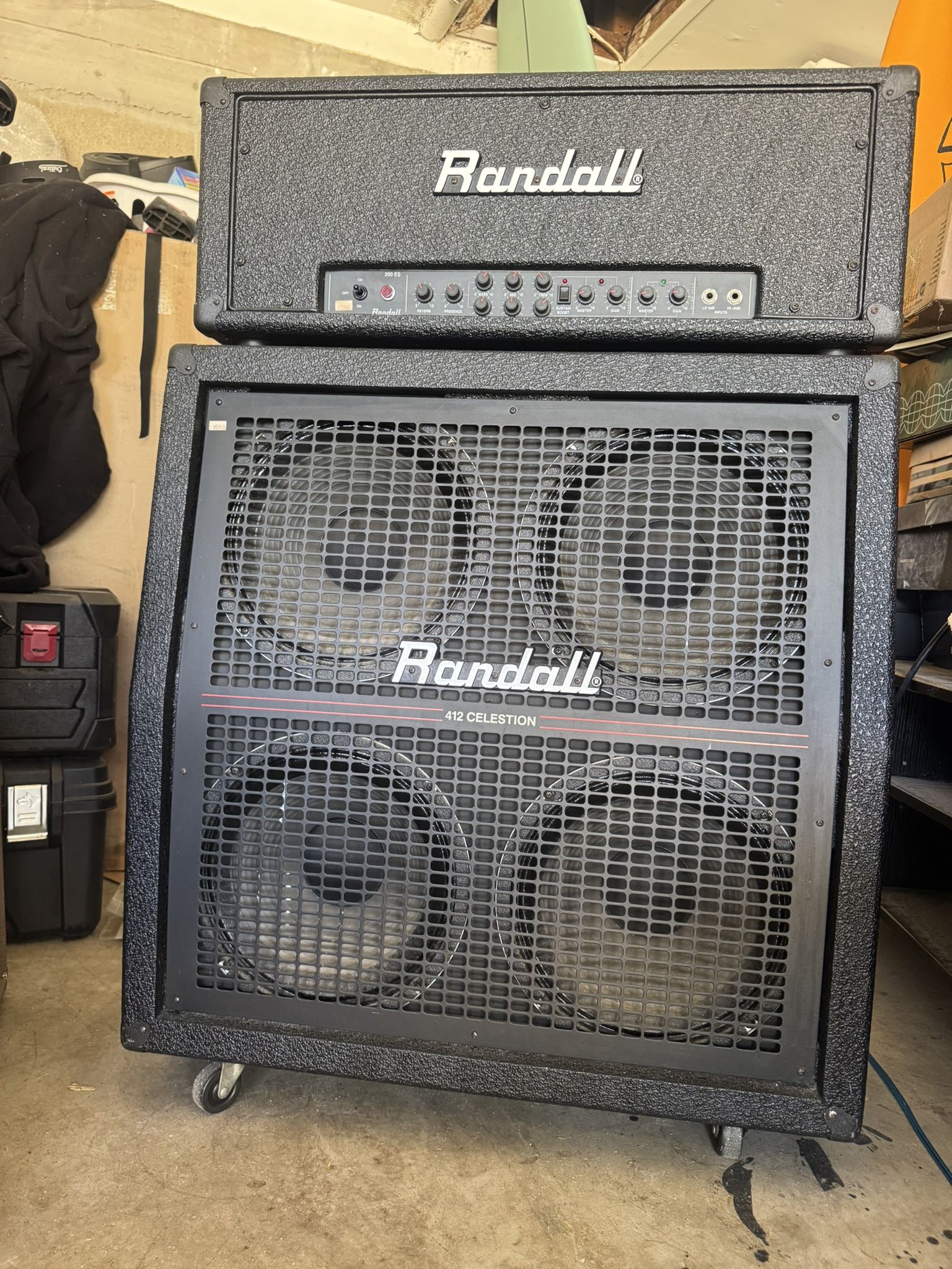 Randall RG200ES Head And 4x12 Celestion Speakers 
