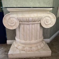 Pillar End Table (Glass NOT Included)