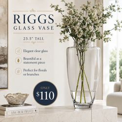 Tall Glass Vase