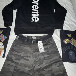 Supreme Satin Appliqué Hoodie size Medium 