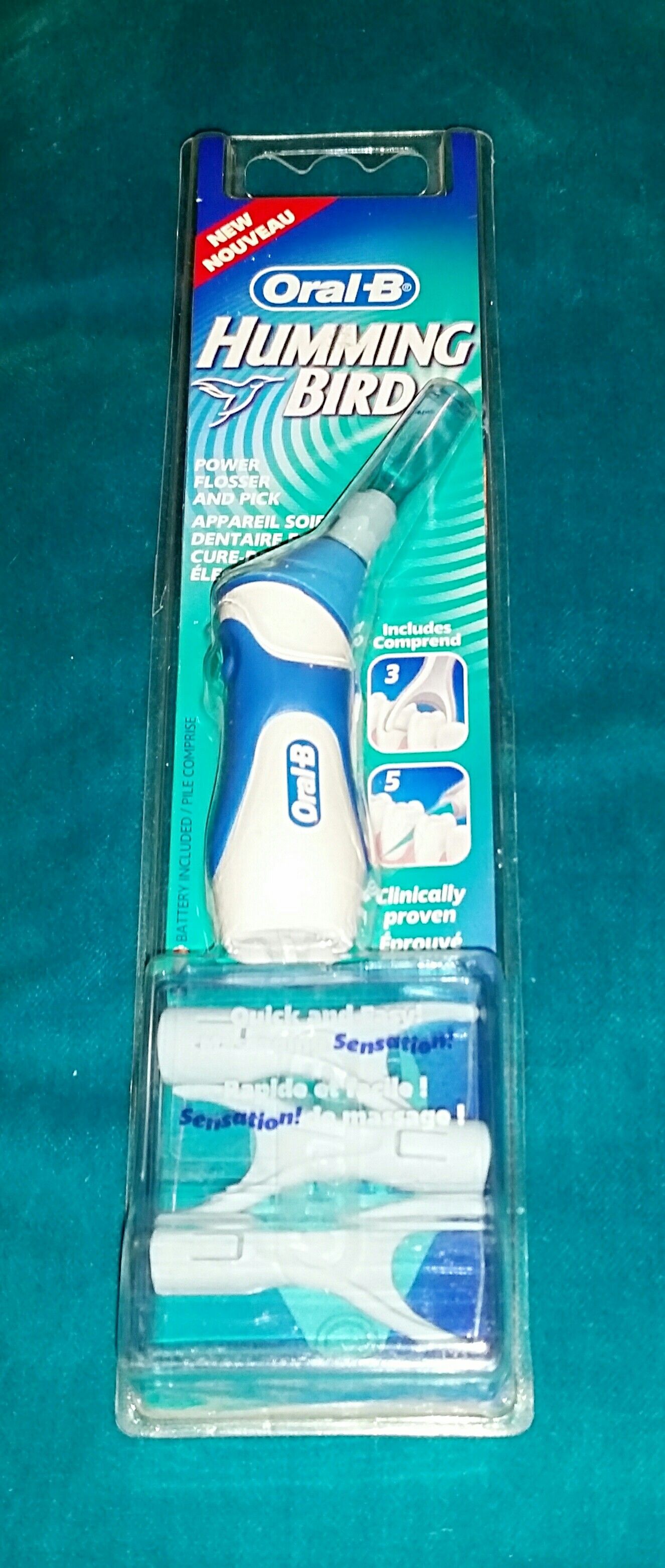 NEW! Oral-B Hummingbird Power Flosser and Pick - RARE!