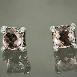 David Yurman Morganite Chatelaine Earrings