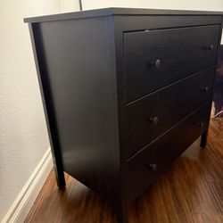 IKEA Black 3-Drawer Dressers – 2 Available – Sleek & Sturdy