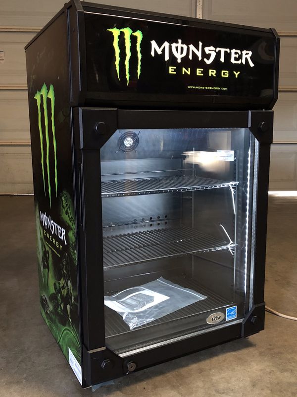 BRAND NEW MONSTER MINI FRIDGE COOLER REFRIGERATOR G6CB Red Bull