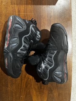 Nike Air Uptempo 97 Black/Red – Size 11.5 – Used (No Box)