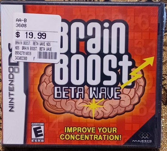 Brain Boost New In Package Beta Wave Mind Concentration Video Game