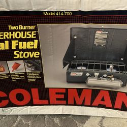 COLEMAN Dual Fuel Double Burner Portable Stove NEW