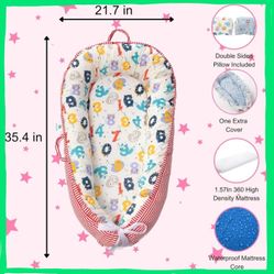 Tumbona para bebe Cunita moises suave NUEVA NEW baby nest bed soft bassinet insert