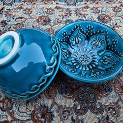 Set of 6 Mediterranean Ceramic Bowls