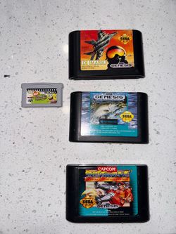 4 Retro Video Game Cartridges