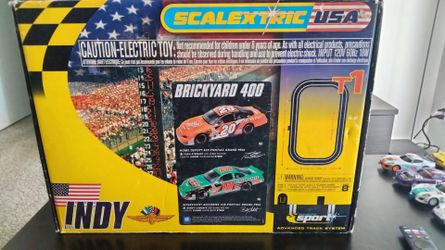 NASCAR Scalextric 1/32 slot car set for sale