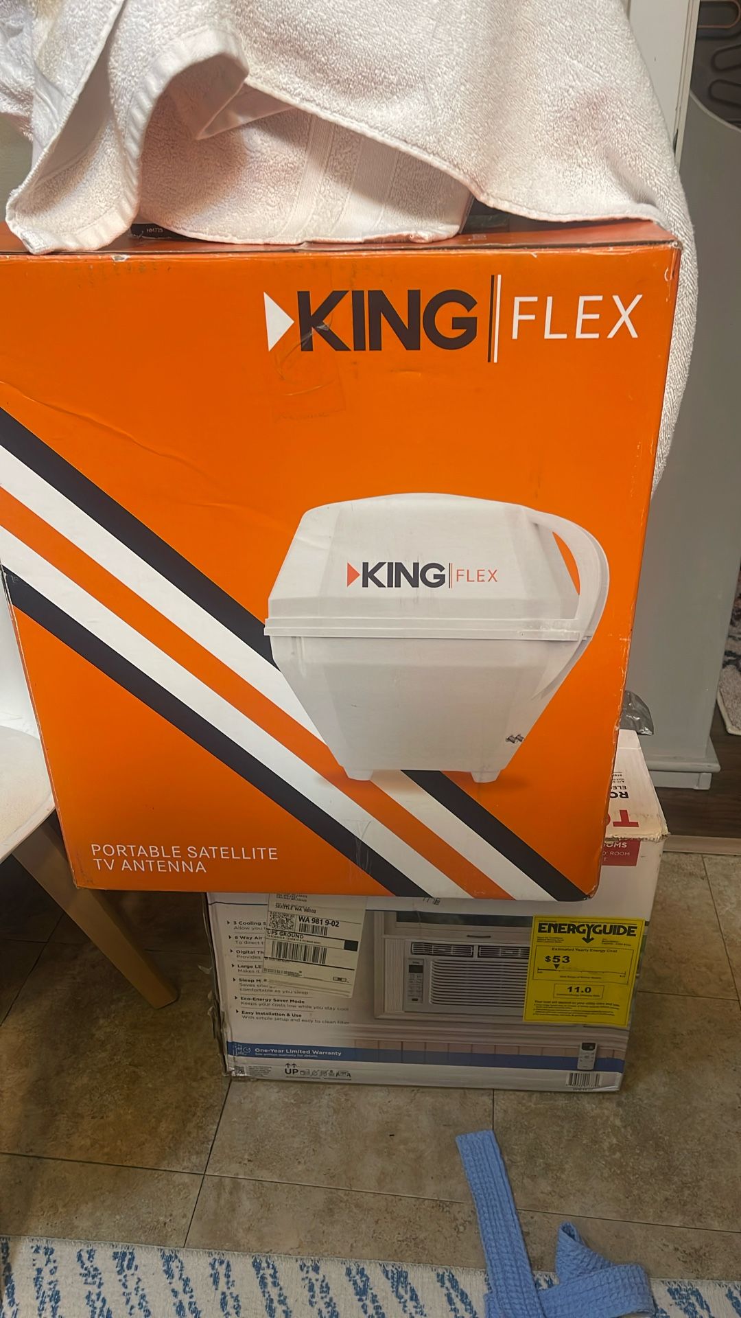 King Controls FLEX VQ2100 Portable Satellite Dish, Tailgating Camping Off Grid
