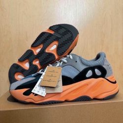 Adidas Yeezy Boost 700 Washed Orange Men's Size 10.5 GW0296 Brand New
