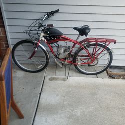 Classic Motorized 66 cc Engine & Retro SCHWIN Point Beach Cruiser Bicycle