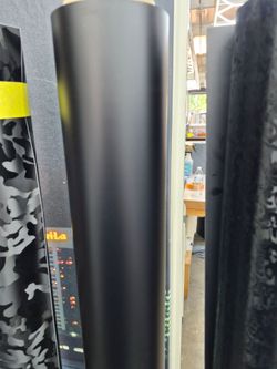 Satin black vinyl wrap by the yard