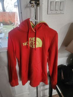 Womens Orange The North Face Hoodie Sweater 