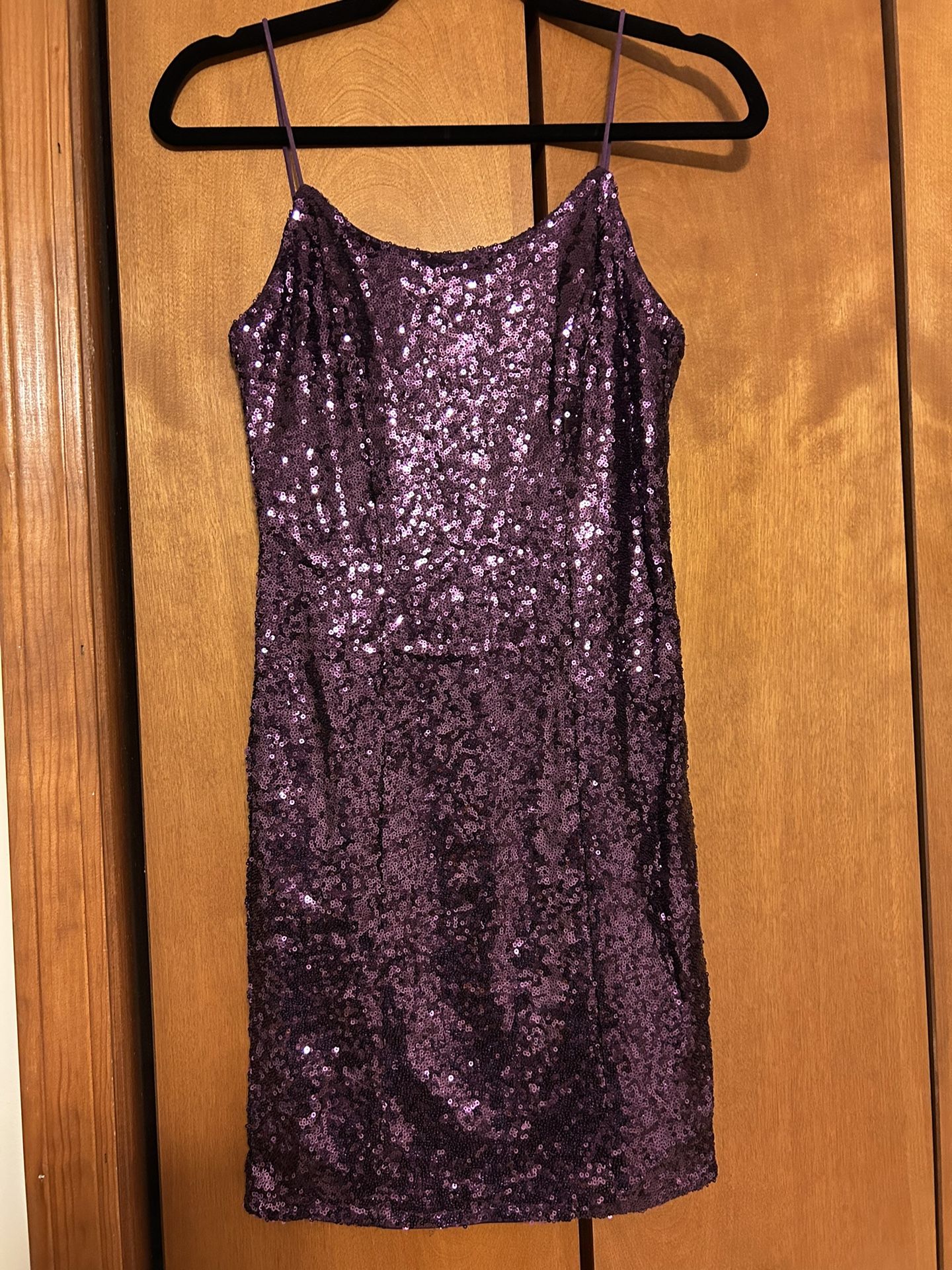 Women’s Size Small Purple Sequin Dress In Size Small By Lulus