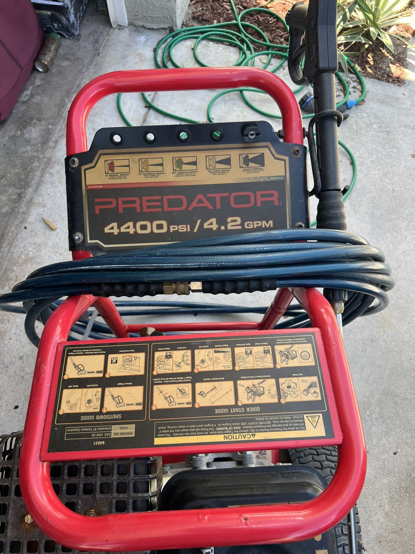 4400 Psi Predator Pressure Washer
