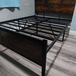 Queen Bed Frame With Mattress