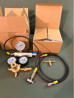 Nitrogen Recharge Kit with Schrader Valve (556 and 700 PSI), Nitrogen Pressure Gauge, Nitrogen Regulator, and Shock Refill Tool—Compatible with Off-Ro