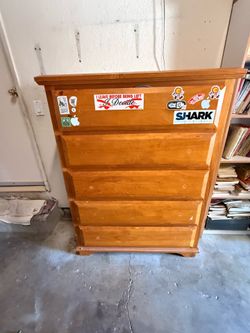 Solid wood dresser