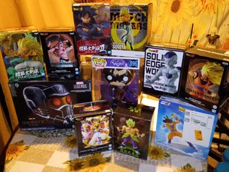 Dragon Ball Z & Marvel Collector Figure Lot