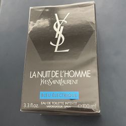 Rare Discontinued YSL Yves Saint Laurent La Nuit De L’Homme Bleu Electrique Eau de Toilette Cologne 100ml Men’s 