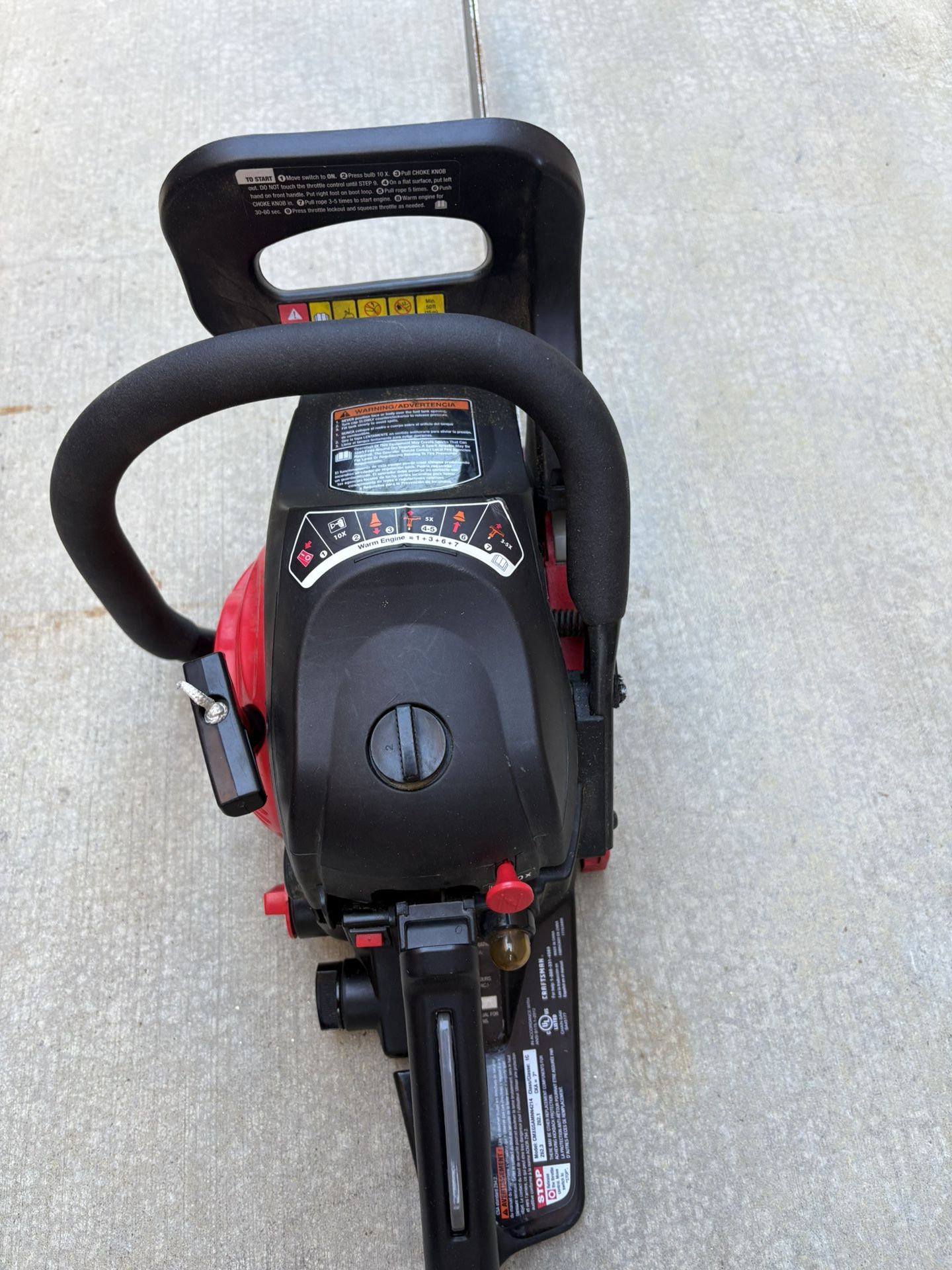 20” Craftsman Chain Saw