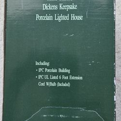 Beautiful Vintage Dickens Keepsake Porcelain MAIN ST CINEMA 