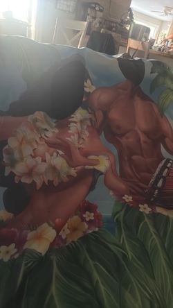 Hawaiian Hula Dancer Photo Stand-In Cutout