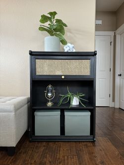 Cabinet/Shelf With Cane Webbing