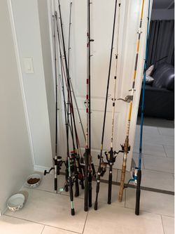 $35 each 15 fishing rods ready to go!