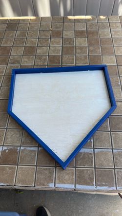 Wooden home plate center pieces