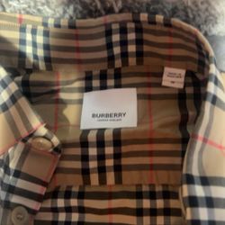 Burberry Long Sleeved Checked Buttoned Shirt