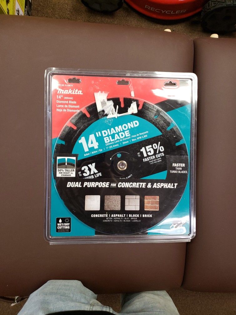 NEW Makita 14" Diamond Saw Blade B-69674