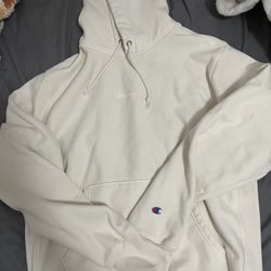 Champion oversized Light butter Yellow Hoodie Large 
