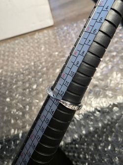 SS925 Moissanite Diamonds Pinched Contour Size 6